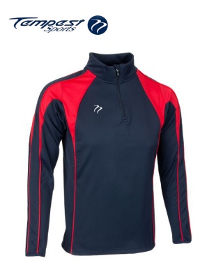 Tempest CK Navy Red Half Zip Midlayer